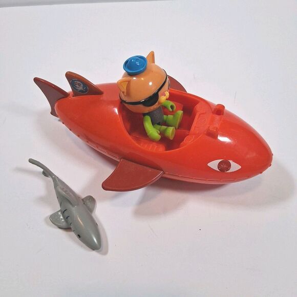 Octonauts Gup B With Kwazii & Shark 2010 Mattel Chomping Action Squirts Water - Picture 1 of 4